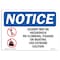 Signmission Sign, 7" H, 10" W, Rigid Plastic, Quarry May Be Hazardous No Climbing Sign With Symbol, Landscape OS-NS-P-710-L-17945 - alternate 1